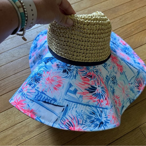 Lilly Pulitzer Sea To Shining Sea Beach Hat women’s One Size